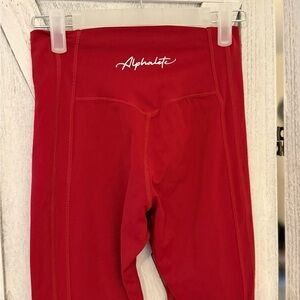 Alphalete Kinetic Pulse Deep Red Leggings Size Small. Brand new- no tags